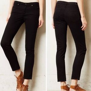 Adriano Goldschmied | The Stevie Ankle | Slim Straight Leg Black Jeans | Sz 31R